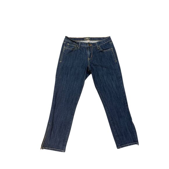 Old Navy The Flirt Zipper Ankle Cropped Jeans Sz 6 - Picture 1 of 8